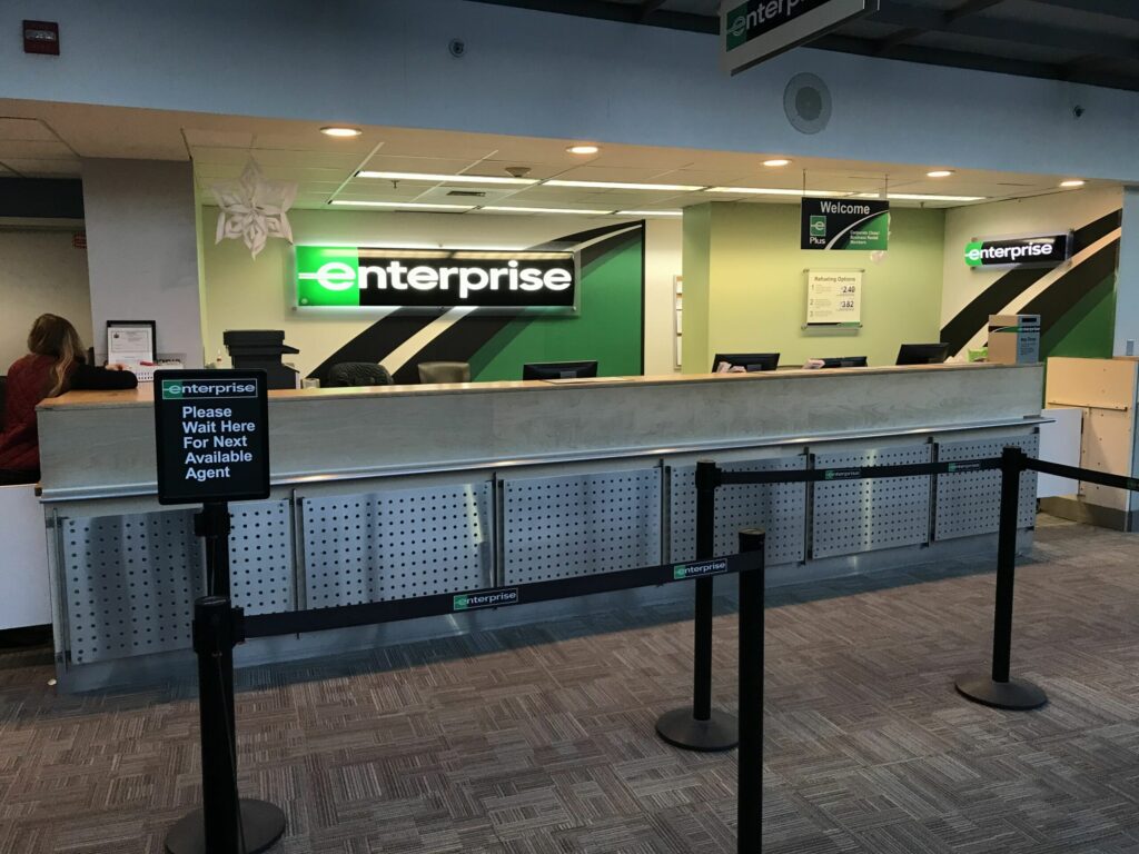 enterprise rental counter