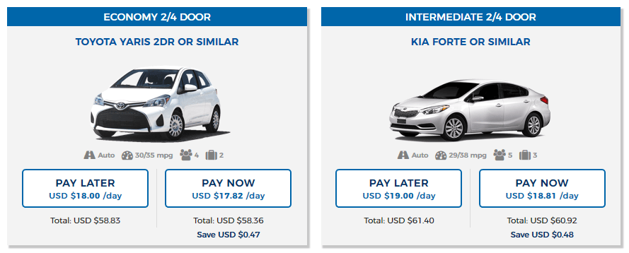 Pre Pay Car Rental, Pay Now and Save