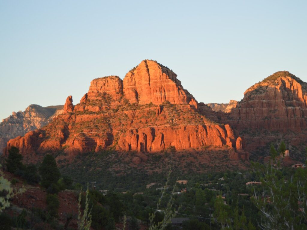 Red rocks at sunset in Sedona
