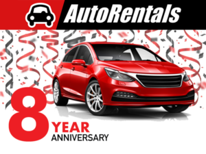 AutoRentlals.com 8th Anniversary