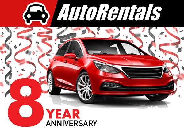 Happy 8th Anniversary to AutoRentals.com!