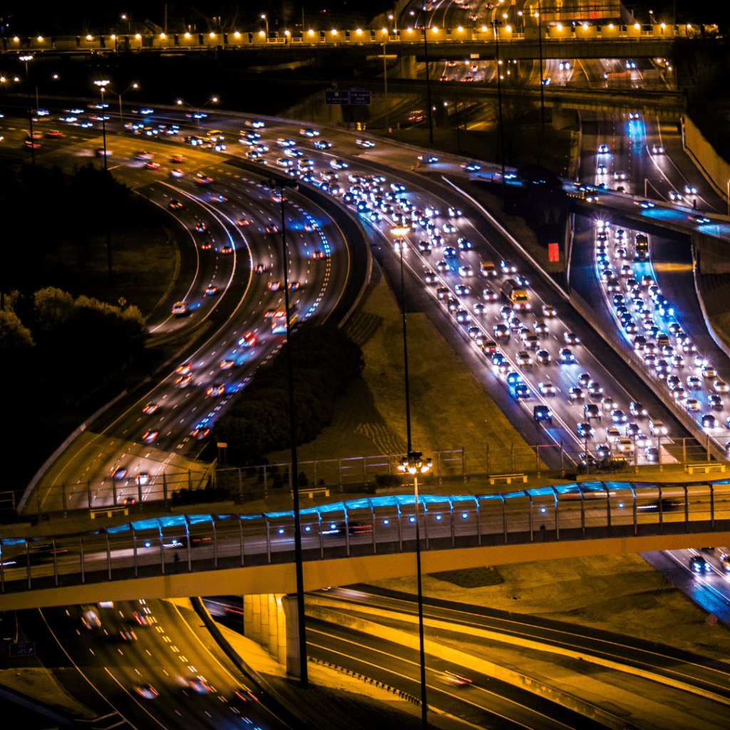 Traffic on I-85/75 in Atlanta