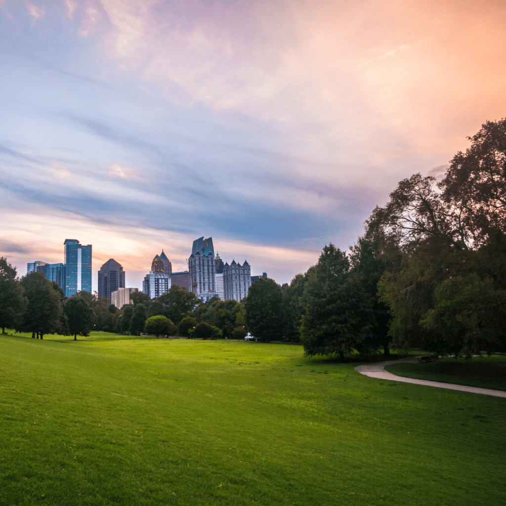 Atlanta Skyline from Piedmont Park