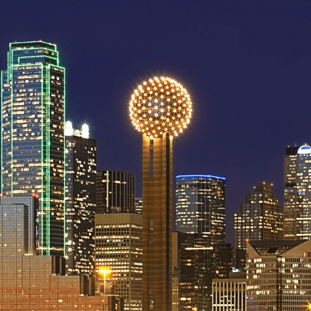 Dallas Skyline at night