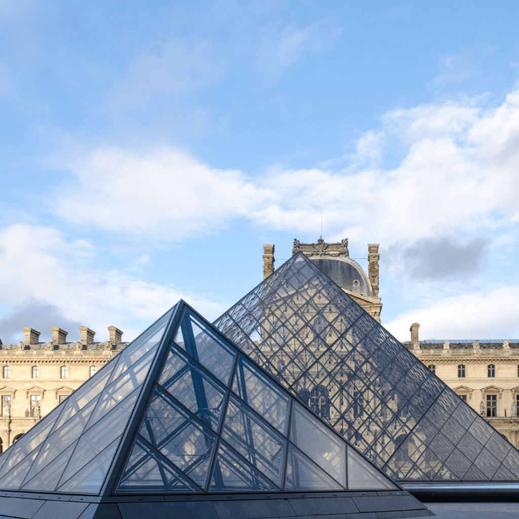 the louvre museum in paris france representing an attraction you can visit during your trip to the 2024 Paris Olympics