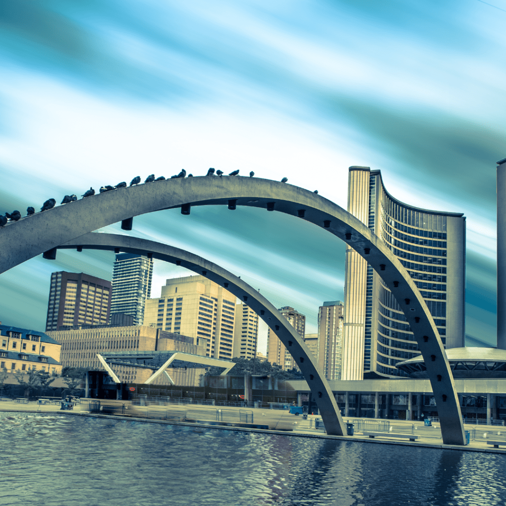 Toronto City Hall and Skyline