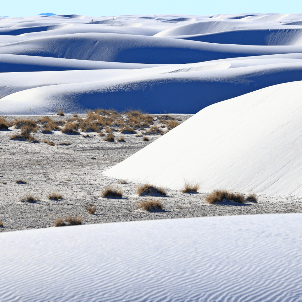 white sands national park representing unique road trip destinations