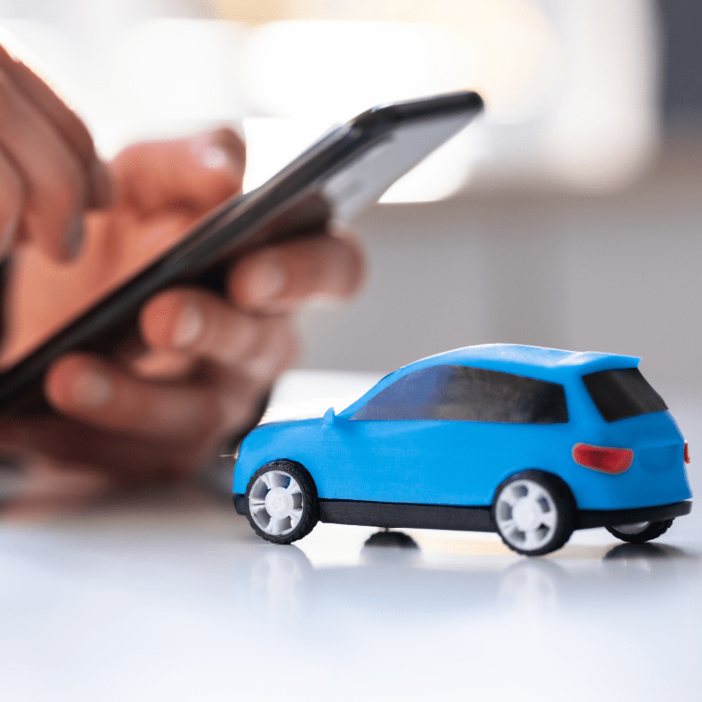 image of a calculator and a car representing someone getting the best car rental deals on autorentals